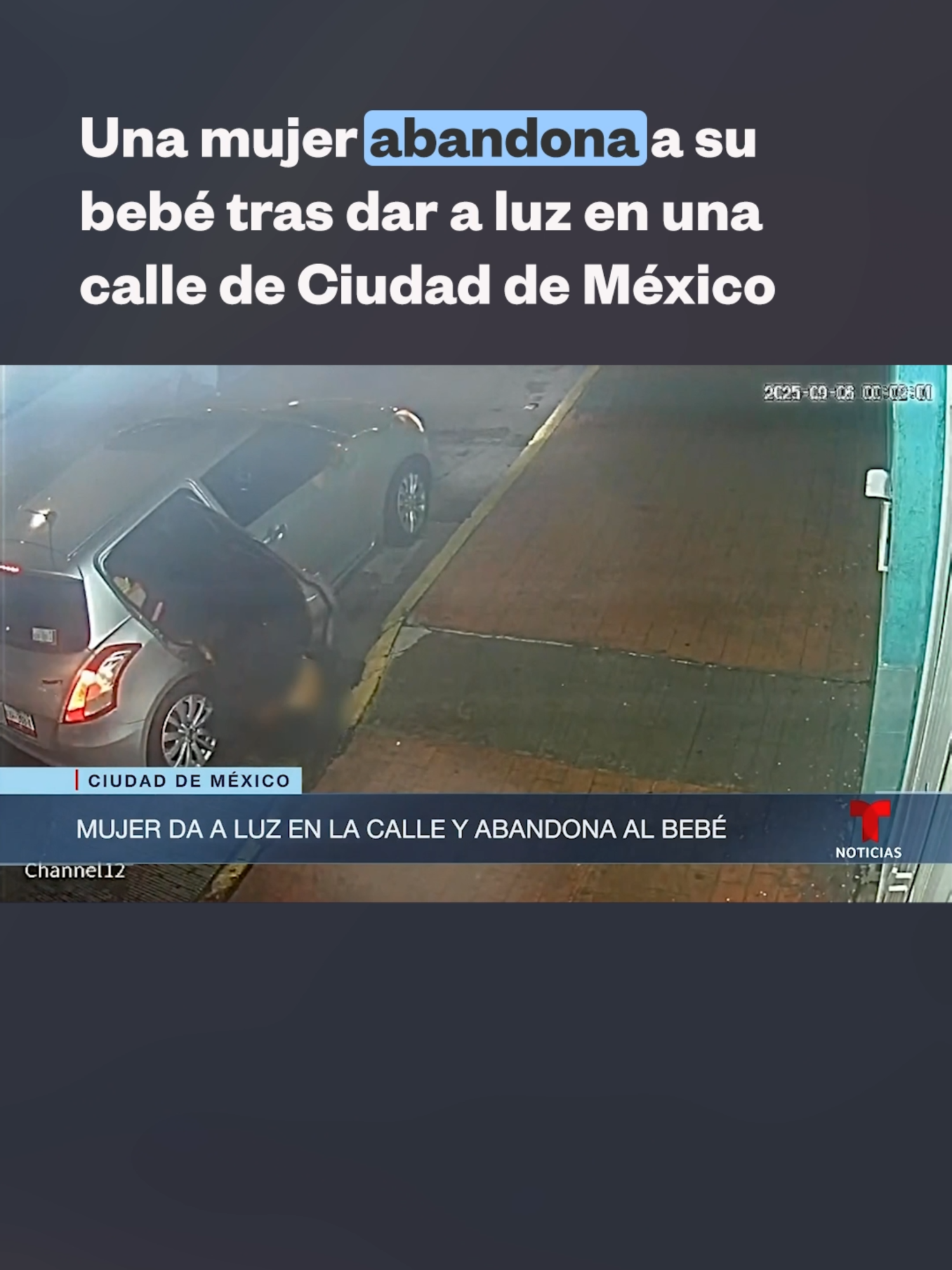 ⚠️ Imágenes sensibles ⚠️ Hay conmoción en México por el caso de una recién nacida que fue abandonada por su madre en plena noche. Una cámara de seguridad captó el momento en que la mujer dio a luz en medio de la calle en Ciudad de México para luego abandonar a la criatura y huir en un auto. 👉🏼 El aviso de un ciclista facilitó la llegada de los servicios de emergencia.