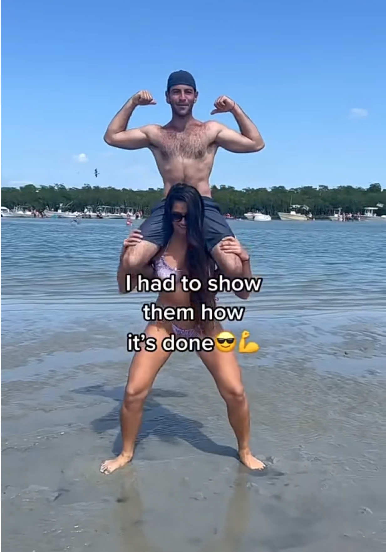 Girl power💪 how much can you squat? #tallgirl #lift #beach #gym #strong 