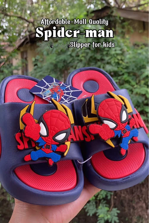 Spiderman lover ba ang anak mo? Pwes eto na yung perfect gift para sa kanya! Spider-Man slipper!!! Affordable pero mall quality na. #slipper #spider #fyp #gift #forkids 