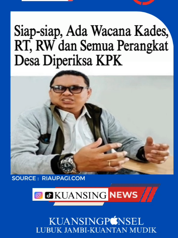 Relawan Gabungan Prabowo Gibran (GARAPAN) melihat ada wacana Kepala Desa (Kades) dan perangkat desa untuk diperiksa terkait aliran Dana Desa (DD). 
