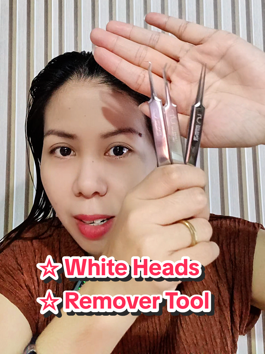 black and white heads remover tool set stainless nadin kaya good quality#whiteandblackheadsremover #whiteheadsremover #blackheadsremover #fyp 