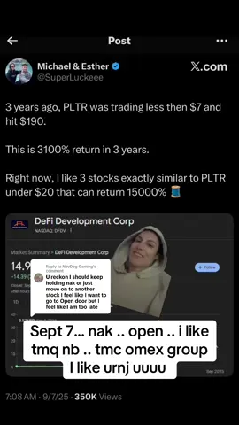 Replying to @NevDog Gaming #fyp #news #stocks #nak #open 