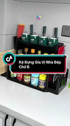 Kệ Đựng Gia Vị Nhà Bếp Chữ B  . Giúp bếp của bạn trở nên gọn gàng hơn #kegiavi #kegiavinhabep #kegiavidanang #kegiavichub 