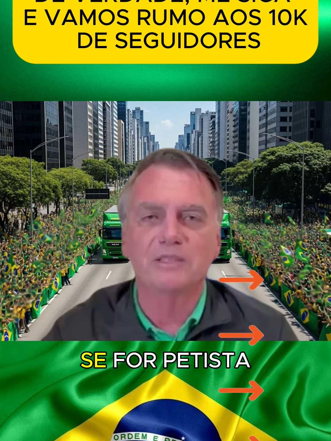 SÓ QUEM É BOLSONARO DE VERDADE VAI SEGUIR ESSE PERFIL!!! #bolsonaro #bolsonaroreeleito #bolsonaro2026 #mito #lula