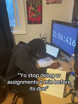 My best work is 2 min before the deadline #fyp #videoviral #foryoupage #uni #school 
