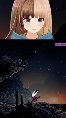 Mi primer susto 🤡 #twich #vtuber #hollowknightsilksong #hollowknight #silksong 