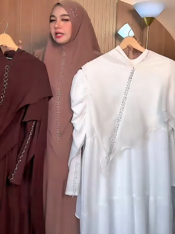 Marysa Dress Gamis Set Hijab Ceruty Babydoll Full #gamiskekinian #gamislebaran #gamispremium #rekomendasi 