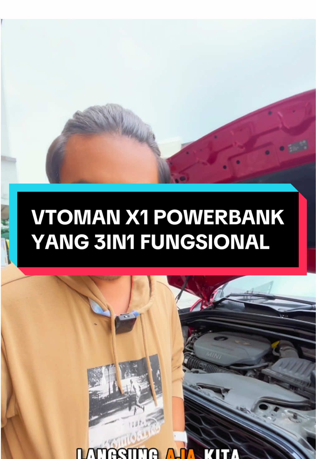 Kalian udah tau kan, kalo salah pasang jangan distarter⁉️ #vtoman #motorcycle #jumpstarter #car #powerbank 