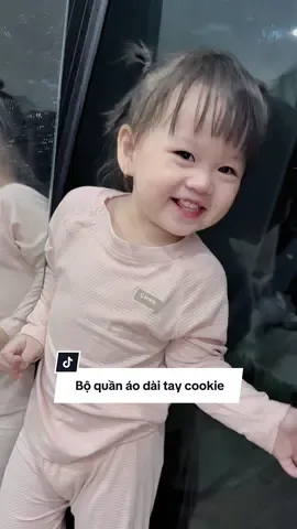 Bộ quần áo dài tay cho bé cookie #lehaimy #fyp 
