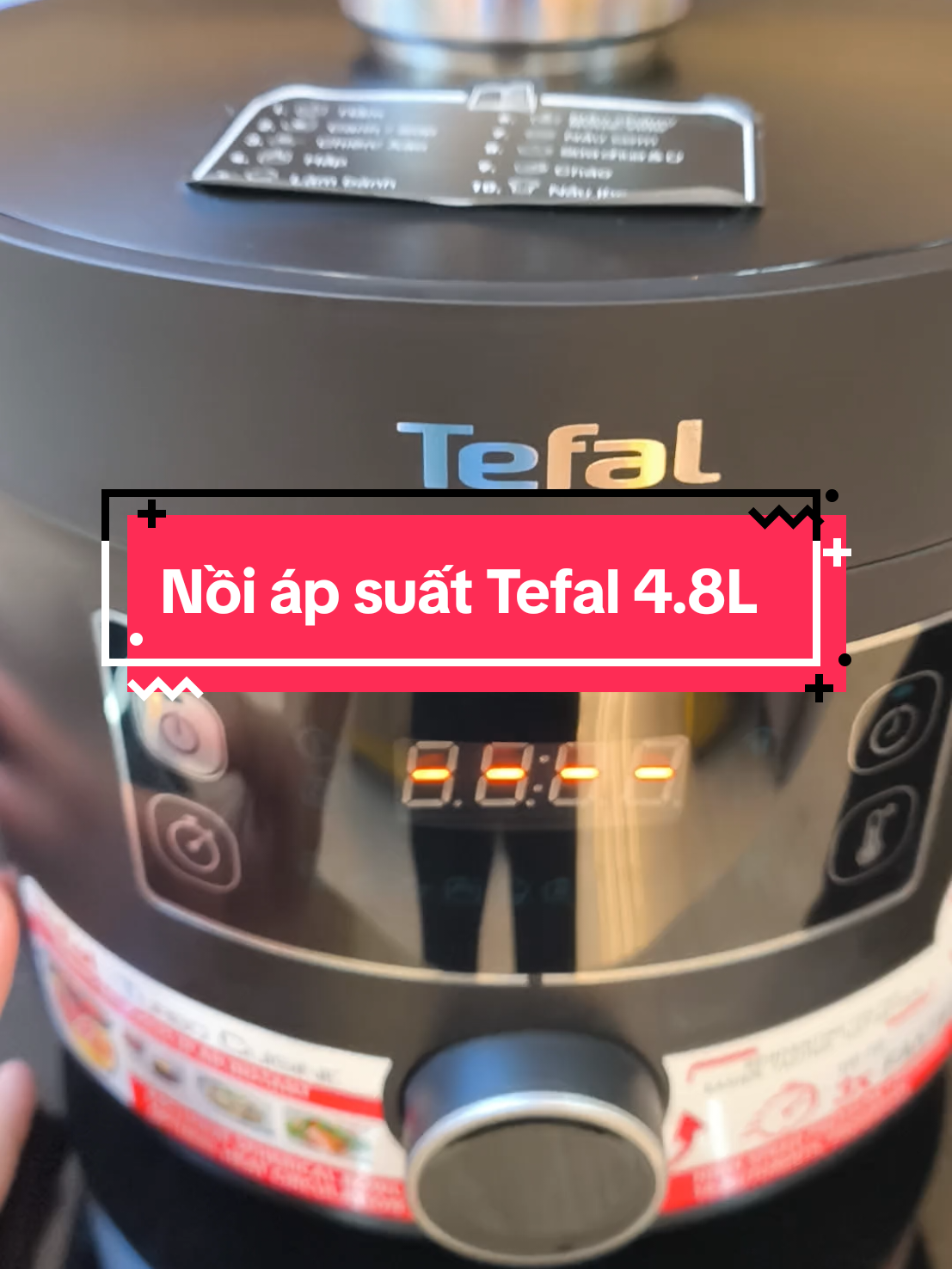 Nồi áp suất cao cấp Tefal  4.8L. Nấu nhanh,an toàn. Bảo hành 2 năm . #tefal #xuhuong #dobep #diengiadung #noiapsuat 