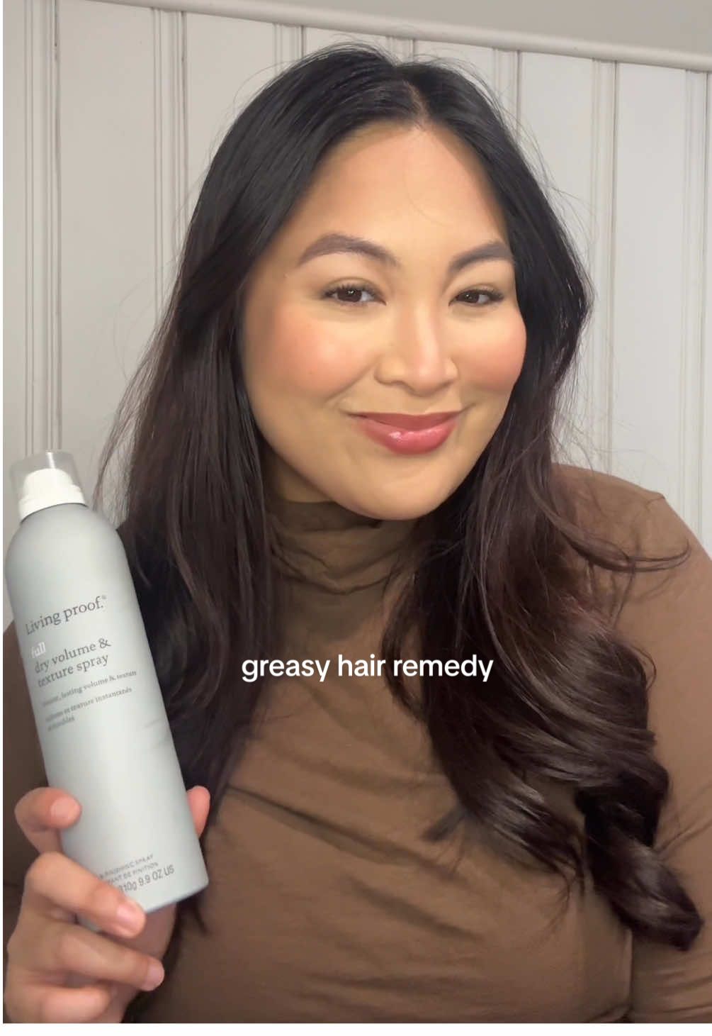 Gifted by living proof — it really did a great job volumizing my hair and it only took just a few sprays #livingproof #hairtok #haircare #dryshampoo @livingproofinc #livingproofinc