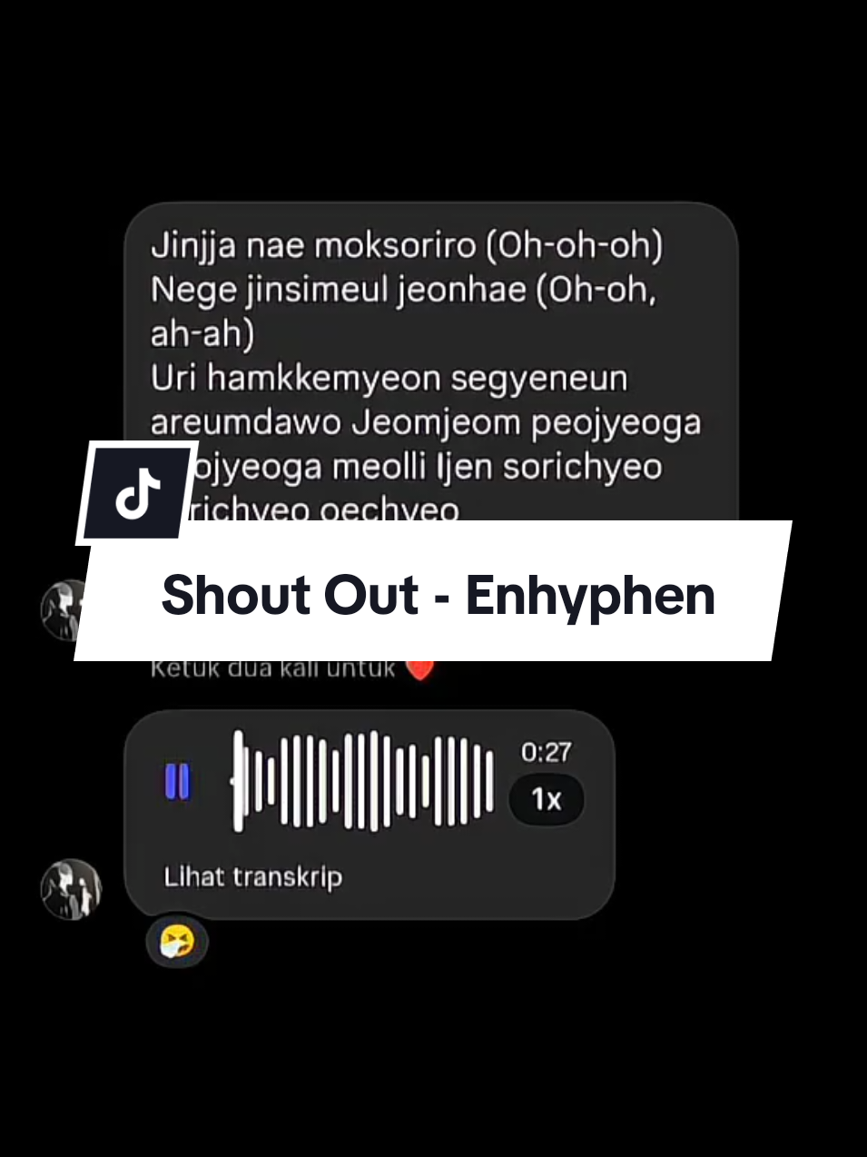 Bagian 7 | Shout Out #Enhyphen #shoutout #cover #song #fyp 