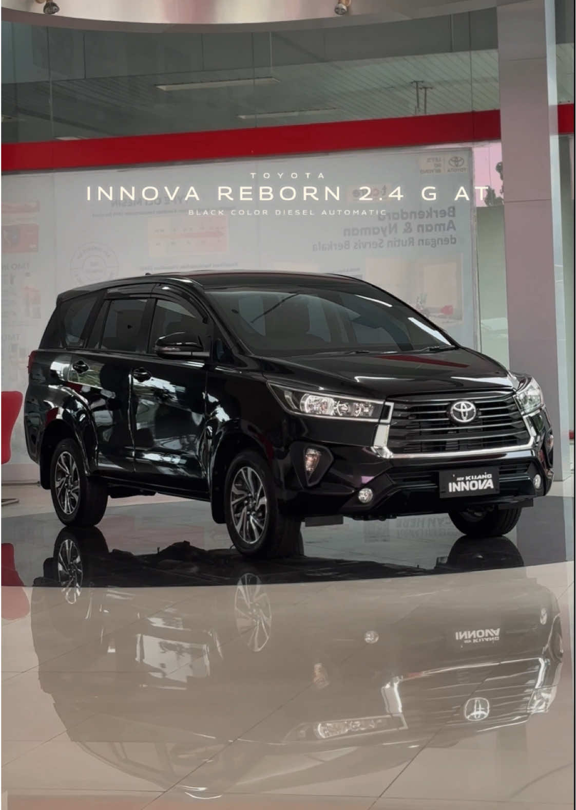 Toyota Innova Reborn Diesel 💯 - Ready Stock - Black Color (Hitam) - Harga OTR Jatim    Matic.   : 458,700,000   (Harga Cash/OTR belum diskon) - Kredit DP Mulai 60Jutaan* - Free Paket Servis 3thn - Free Akesoris Info lengkap bisa hub link bio 💯 #toyotatuban #toyotabojonegoro #innovareborn #innovadiesel #cumidarat 