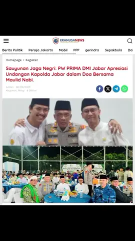 ✨ Doa & Kebersamaan di Polda Jabar ✨ Maulid Nabi Muhammad SAW 1447 H jadi momentum meneladani akhlak Rasulullah dan menjaga persatuan bangsa 🤲🇮🇩 #MaulidNabi #PoldaJabar #DoaBersama #FYP #Gardapublik 