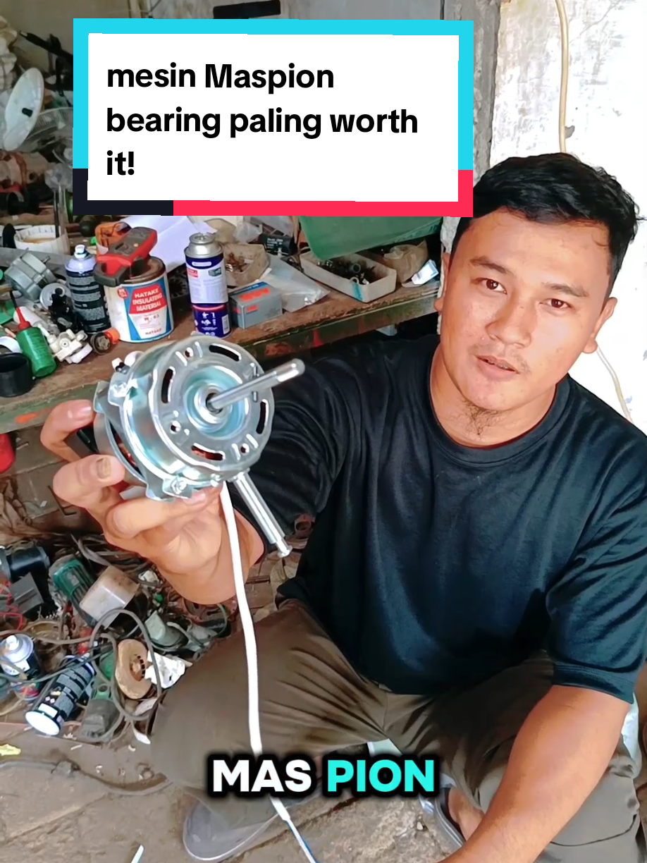 yang kipasnya rusak/terbakar bisa diganti mesin Maspion bearing tinggal pasang simple dan mudah.  #kipas #kipasangin #kipasmaspion #dinamo #fyp 