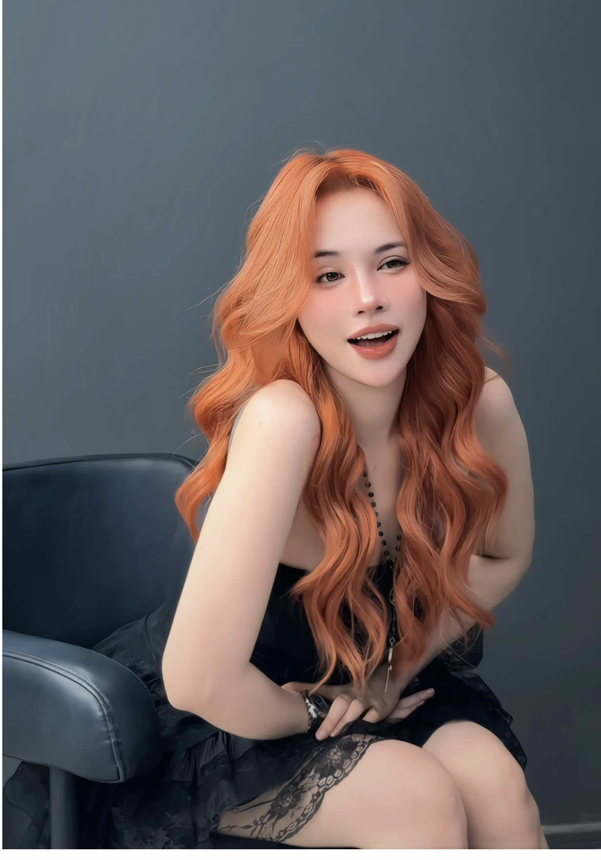 Màu cam cháy 🍊 #khôihair  #màucamcháy #màunhuộmđẹp2025 #tóctrend2025 