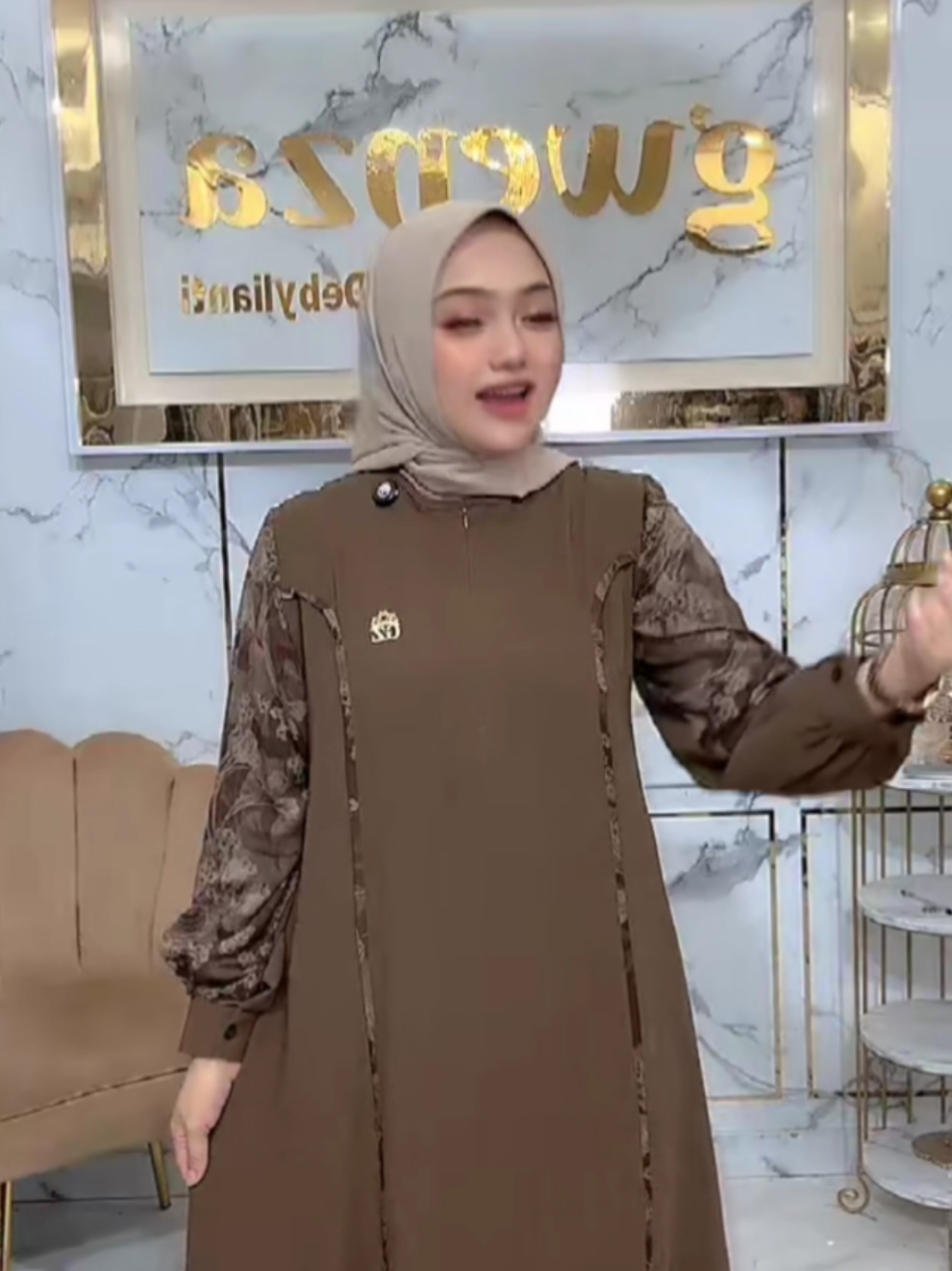 Gwenza - Nariza Dress Motif Dewasa #dress #dressmotif #dresscantik #tshirtwanita #fyp 