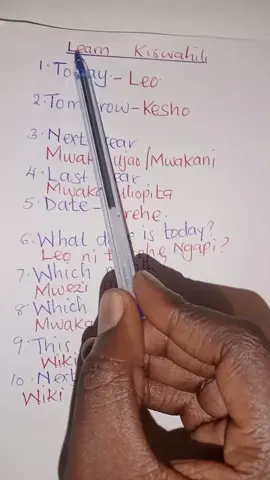 important Swahili phrases #LearnOnTikTok #godwinthenewsman #learnenglish #education #fypシ゚ 