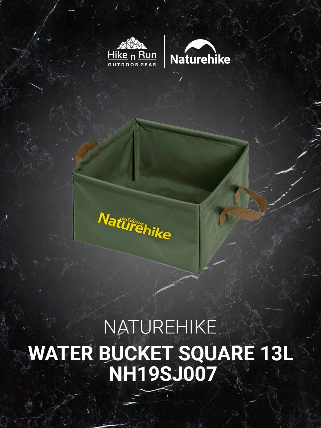 Naturehike Water Bucket Fold Square 13L NH19SJ007 #Naturehike #WaterBucket #BaskomLipat #CampingGear #OutdoorCooking #PeralatanCamping #CampingIndonesia #PeralatanOutdoor  #HikingGear #CampingKitchen #hikenrun #HCV443