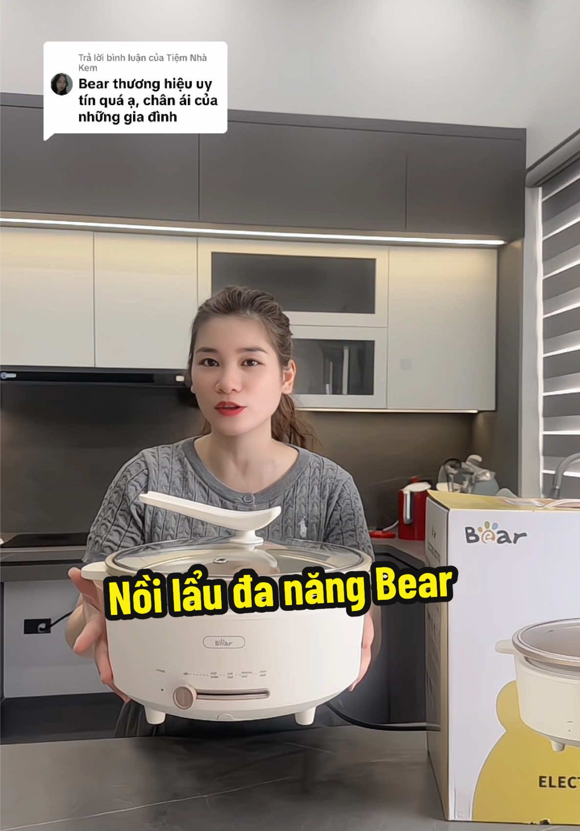 Trả lời @Tiệm Nhà Kem  Nồi lẩu đa năng Bear vừa đẹp & nấu lẩu nhanh phù hợp mọi gia đình #noilaudien  #noilaudanang #bear 
