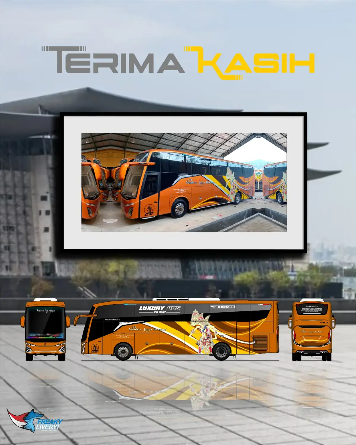 ✨ Tirtomoyo Pride ✨ Terima kepada PT. Sumber Jaya Makmur  yang telah mempercayakan desain livery unitnya kepada saya (Freaky Livery), ditunggu kerjasamanya kembali dan semoga sukses selalu.. #fyp #sumberjayamakmur #tirtomoyo #wonogiri #jetbus 