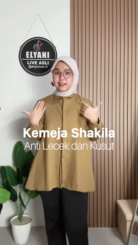 Kemeja Shakila Anti lecek dan kusut tersedia 3 LD : LD 100, 110, 120 muat sampai BB 95 kg😍 Bahan Shakila Adem lembut, Checkout Sekarang! #kemejawanita #kemejablouse #blousewanita #atasanblouse #kemejaantikusut 