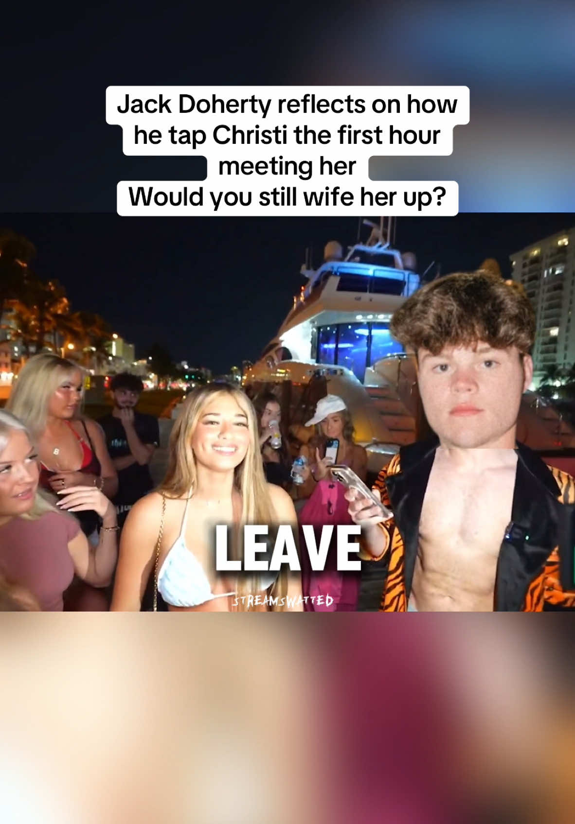 @Jack Doherty reflects on how he tap Christi first hour meeting her on the yacht #jackdoherty 