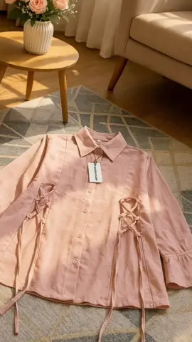 linen shirt babypink😍 #atasanwanita #atasanwanitamurah #linenshirt #rekomendasioutfit #outfitideas 