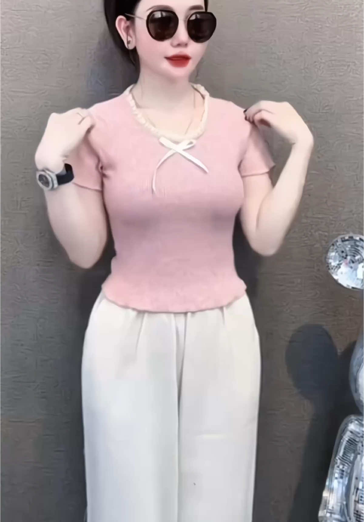 Sét bộ quần baggy lai ren #bodonu #bodoxinh #thoitrangnu #mặcđẹpmỗingày 