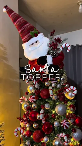 Ang cute nitong santa topper ✨😍 #christmastreetopper #topper #santaclaus #christmas #christmasdecor #fyp 