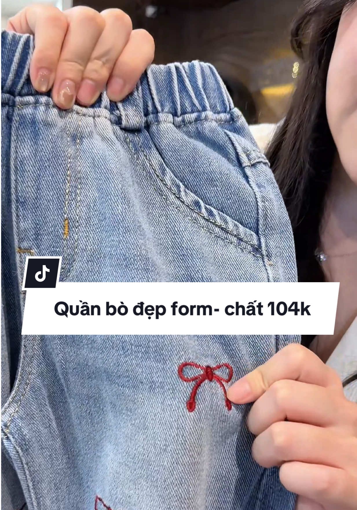 Quần jean suông chất đẹp form xinh mà quá rẻ luôn #quanjeanongsuong #quanjeanbegai #quanbochobe #jeans #quanjeansuong 