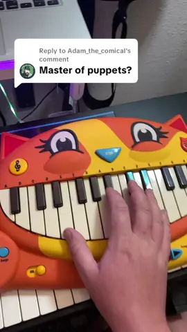 Replying to @Adam_the_comical  Master of Puppets- Metallica- Cat Piano cover #mettalica  #masterofpuppets  #pianocover  #catpiano