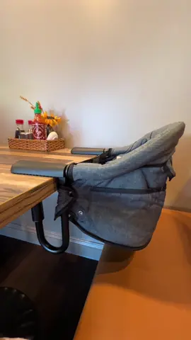 Our Lulunemo hook-on high chair clips on in SECONDS, fits perfectly in the bag, and makes mealtime so much easier. We take it everywhere we go 🥲 Linked the exact one I use below (ships FREE!)