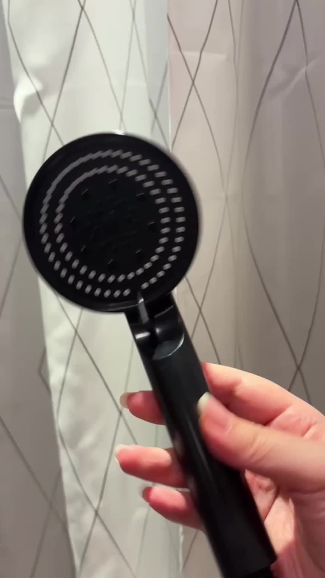 หัวฝักบัวแรงดันสูง 5 โหมด มัลติฟังก์ชั่น อุปกรณ์ห้องน้ำประหยัดน้ำ หัวฝักบัวแบบใช้มือถือแบบปรับได้ ประหยัดน้ำ เหมาะสำหรับประสบการณ์ฝักบัวที่เพิ่มขึ้น 1 ชิ้น 