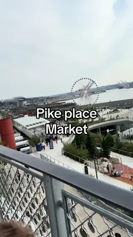 Spend a day at Pike Place Market with me in Seattle 🎡🐟🌽🐽#thingstodoinseattle #pikeplacemarket 