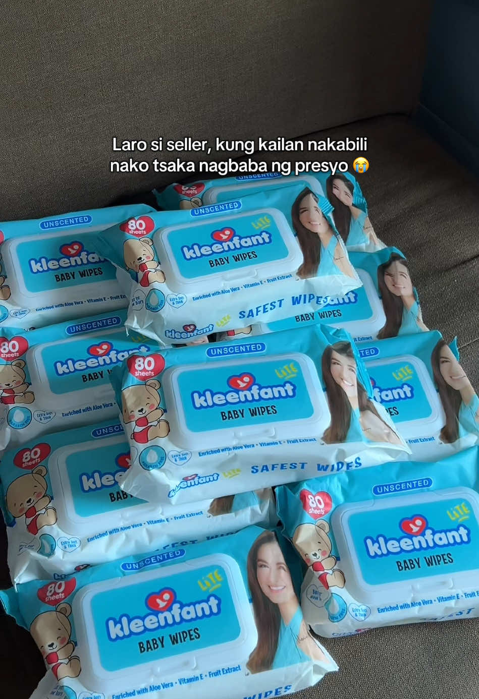 Kleenfant baby wipes 10 packs na!! Super sale today mare 😍 #kleenfantbabywipes #babywipes #wipesforbaby #babyessentials #wipes 