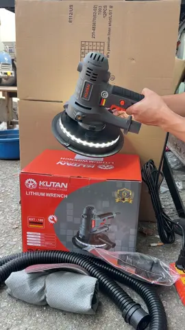 Máy chà tuong nhám kutan có đèn hàng chính hãnh có hút cả bụi luôn ae