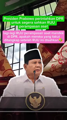 RUU perampasan aset mandek di DPR #prabowo #dprri #ruuperampasanaset