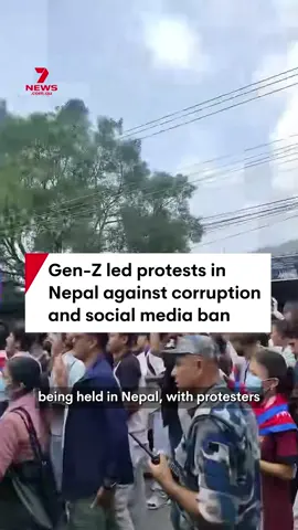 Demonstrations are right now being held in Nepal with protestors rallying against corruption and the government's recent restriction to social media. #nepal #genzprotest #socialmediaban #corruption #youthprotest