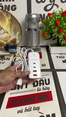 Bộ Sạc 5 Cổng USB Type C ,Ổ Cắm Sạc 5 Trong 1 ,20W #bosacnhanh #bosacnhanh20w #sacdienthoai #xuhuong 