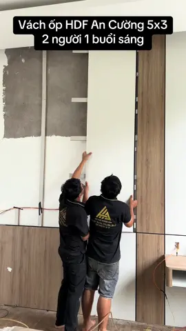 Ốp vách HDF an cường #capcut #xuonghuongtiktok #xuhuong #trending #xuongnoithat 