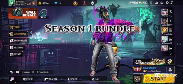 Season 1 bundle free #viral_video #garenafreefire #freefire_lover #freefirethofficial #freefire_lover of 