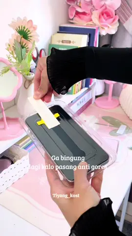 Ga bingung lagi kalo pasang anti gores, praktis dan anti gagal #antigores #temperedglass #samsung #fyp 
