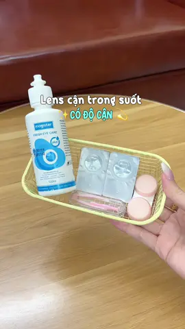 Lens trong suốt có độ cận sẵn cho mấy ní ko thích lens màu hay đeo kính khi make nè 🙆‍♀️ #lenscan #lenstrongsuot #kinhaptrong #lens #minnriviu 