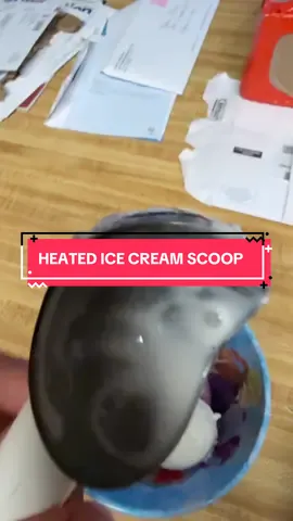 PERFECT ICE CREAM SCOOP! #HeatedlceCreamScooper #icecreamscooper #icecream #homegadget #tiktokmademebuyit 