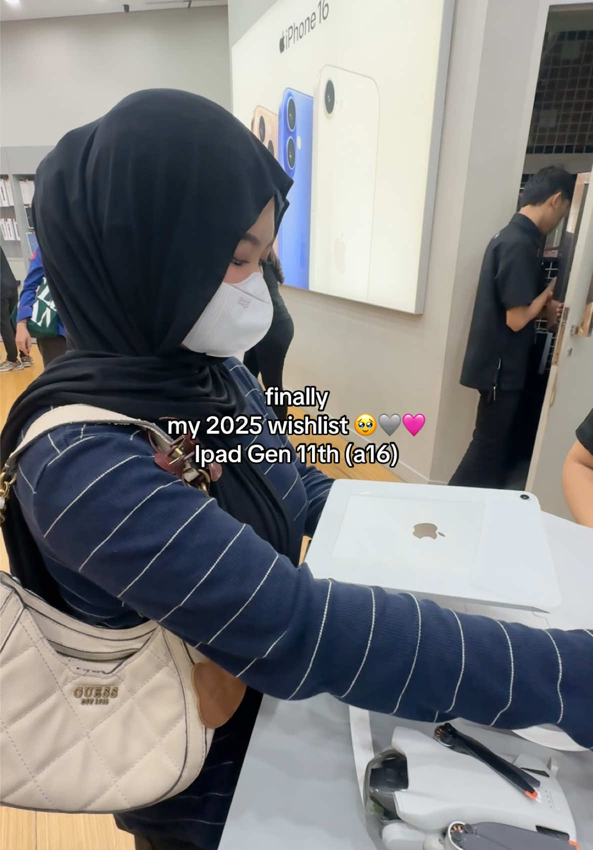 hasil nabung + ngonten alhamdulillah 🤍🥹🥹 #ipadgen11 #ipad #ipada16 