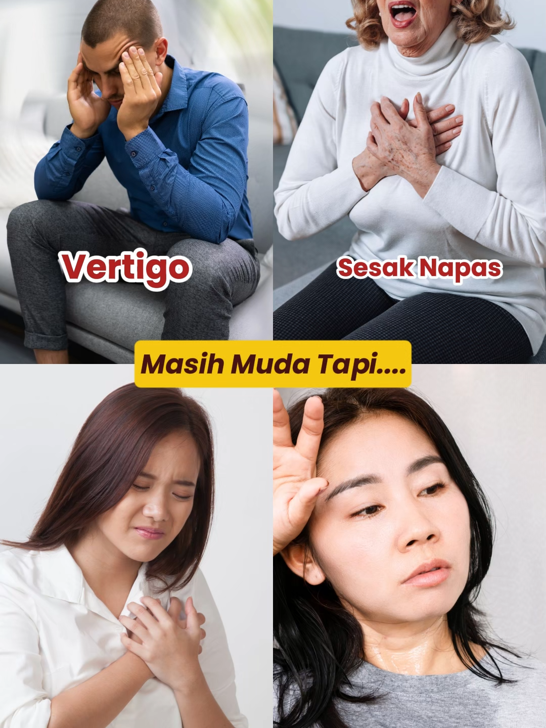 Masih muda tapi udah sering: 😵 Vertigo • 💨 Sesak napas • 💔 Nyeri dada • 🥶 Keringat dingin ➡️ 1 tetes Royal Bio tiap hari, bikin napas lega & jantung lebih sehat #RoyalBio #HerbalJantung #JantungSehat #AntiVertigo #SehatAlami #SehatItuMudah