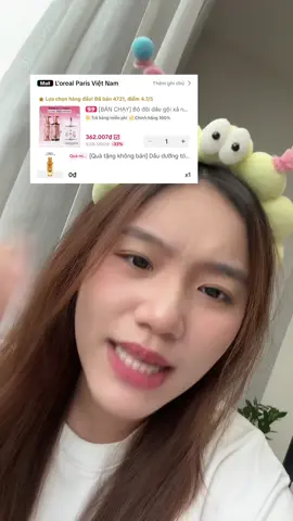 Combo gội xả Loreal Fullsize ✨ #lorealparishaircare #LorealVN #goixaLorealParis #daugoiLorealParis