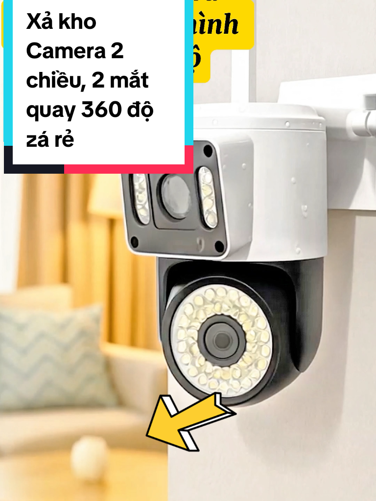 Xả kho Camera 2 mắt 2 chiều quay 360 độ zá rẻ#thinhhanh #camera #cameracontrol #cameraman #cameraquay360 