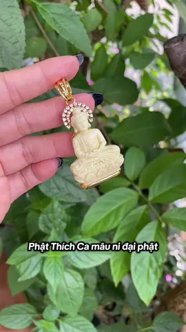 Mặt dây chuyền Phật Thích Ca đá ngà khung titan #phatthichca #phatthichcamauni 
